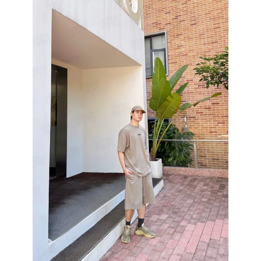 🦋 、Hot Sale🦋 70 【 】Fear of God Essentials SS 25 Classic Hoodie Same Style 2025 Size：XS-XL ： Heather Stone Brown TIMBER Homestad Heather Black JET BLACK